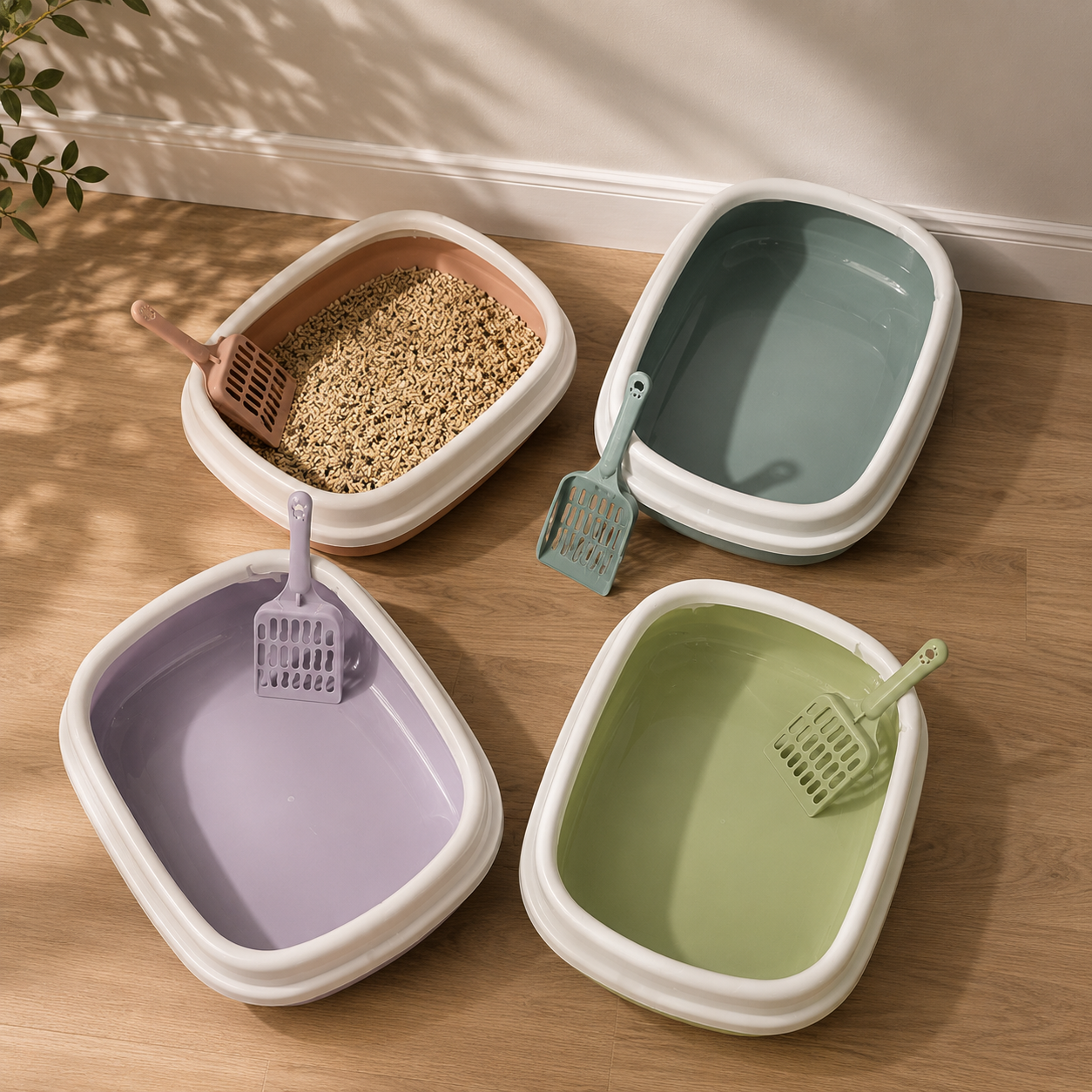 Anti-Splash Cat Litter Box