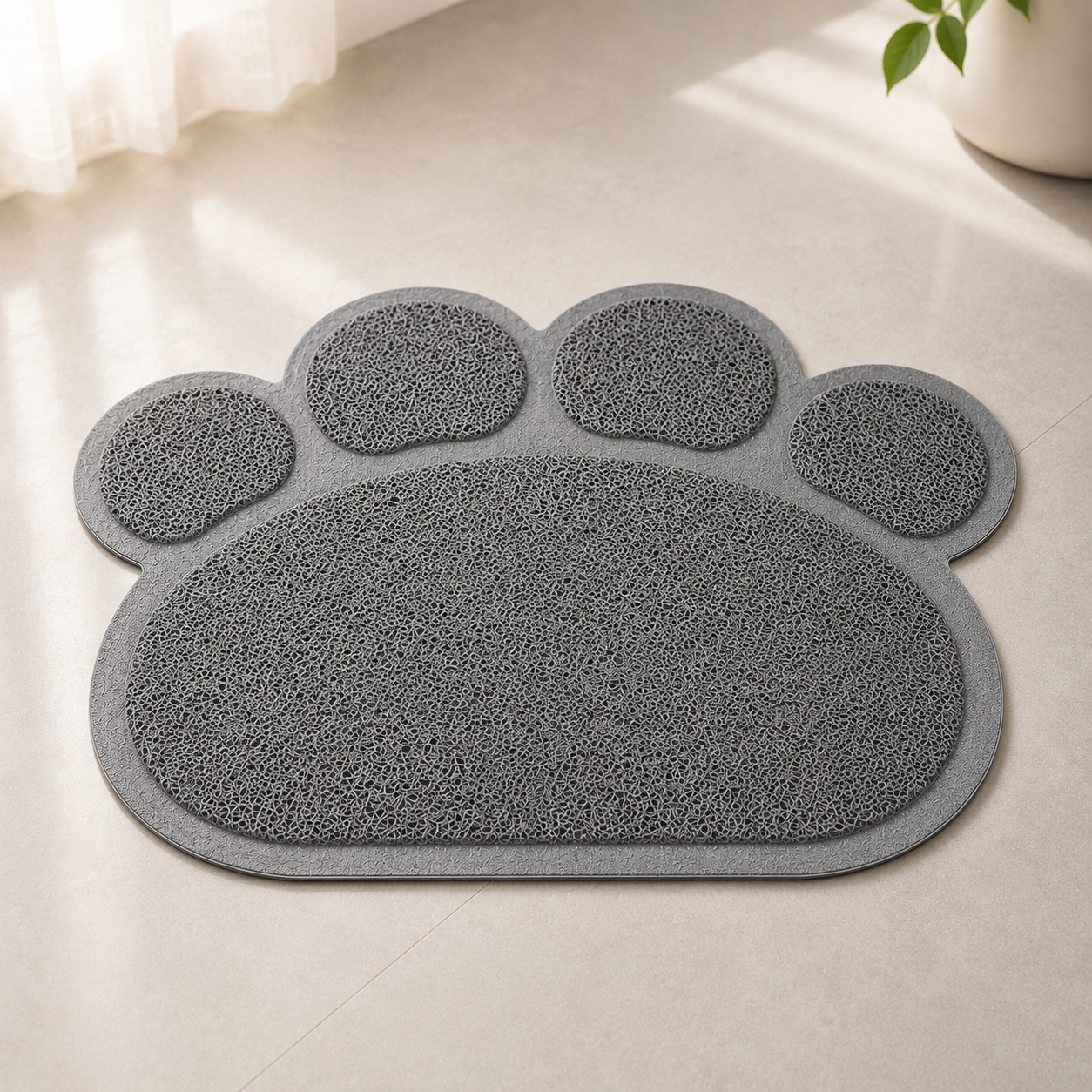 Large Cat Paw Litter Mat – Anti-Tracking, Easy-Clean Floor Protector