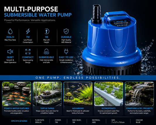Compact Submersible Water Pump – 350L/H