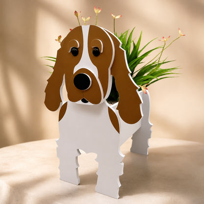Paws & Petals Dog Planter