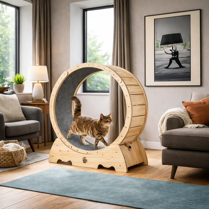 Cat Exercise Wheel – Silent Running Wheel for Cats, Bunnies & Small Dogs