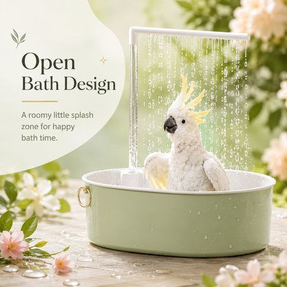 Bubble Splash Parrot Bath Tub with Rain Shower