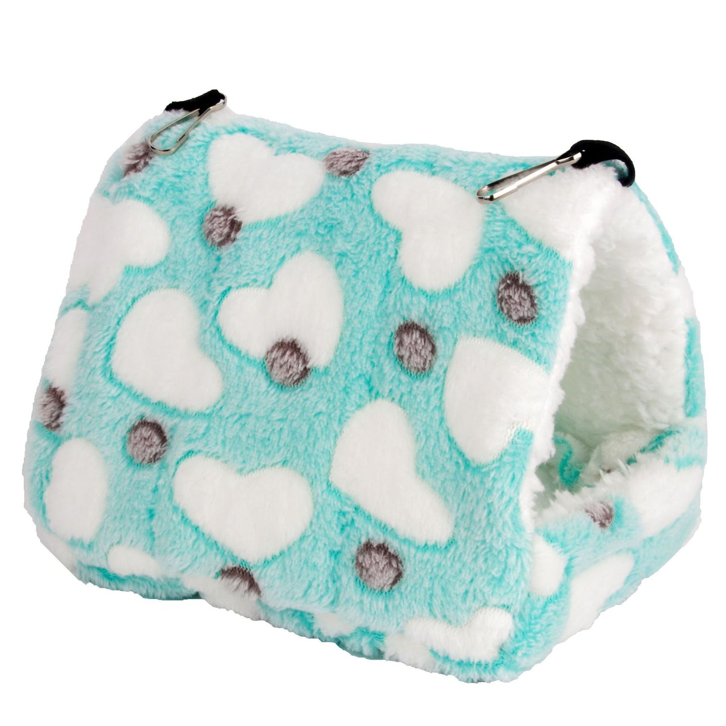 Flannel Thermal Pet Nest Cave (Hanging or Free-Standing) – Winter Bed for Hamsters, Birds & Small Pets