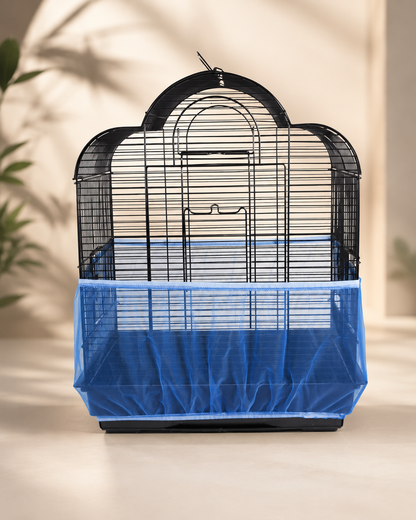 Mesh Bird Cage Seed & Dust Guard Cover