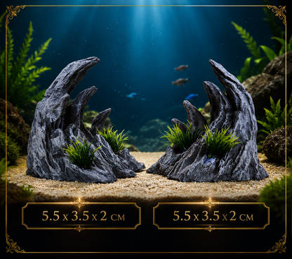 Canyon Aquarium Rockery Set – Resin Fish Tank Landscape Ornaments