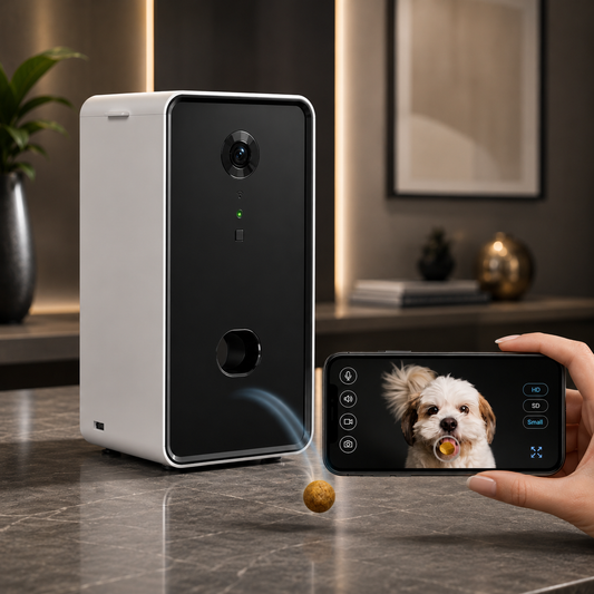 Automatic Pet Feeder with Camera & Two-Way Audio