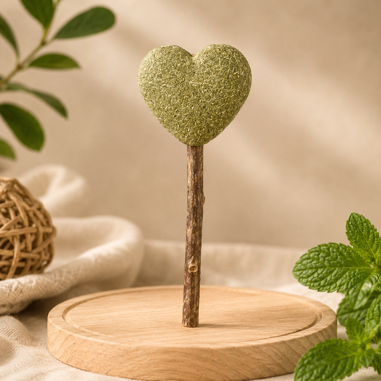 Natural Catnip Lollipop for Cats – Interactive Cat Treat Stick