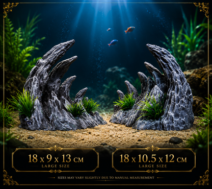 Canyon Aquarium Rockery Set – Resin Fish Tank Landscape Ornaments