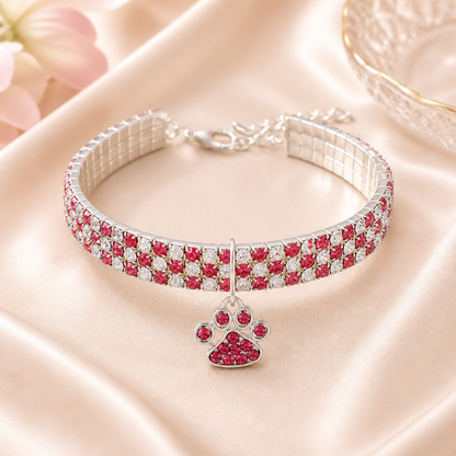 Diamond Style Cat Collar – Shiny Rhinestone Bling Collar