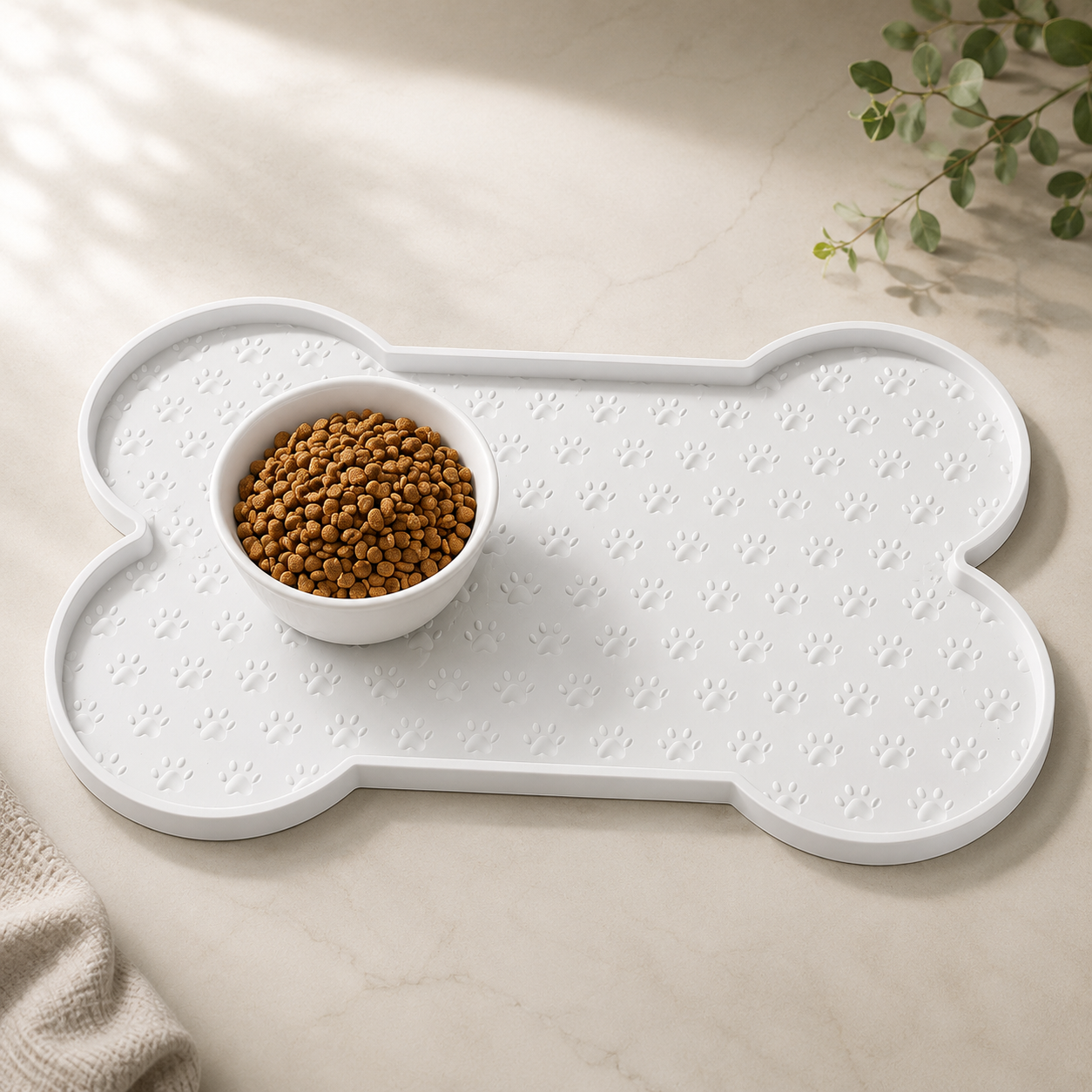 Non-Slip Silicone Pet Feeding Mat – Waterproof Dog Placemat