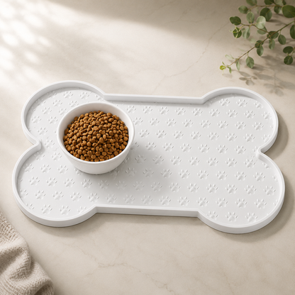 Non-Slip Silicone Pet Feeding Mat – Waterproof Dog Placemat